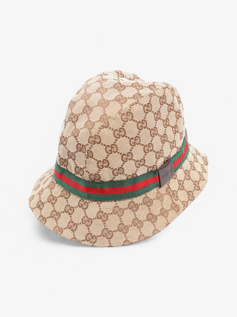 Gucci Original GG Fedora GG Supreme / Red / Green Nylon Large Image 2