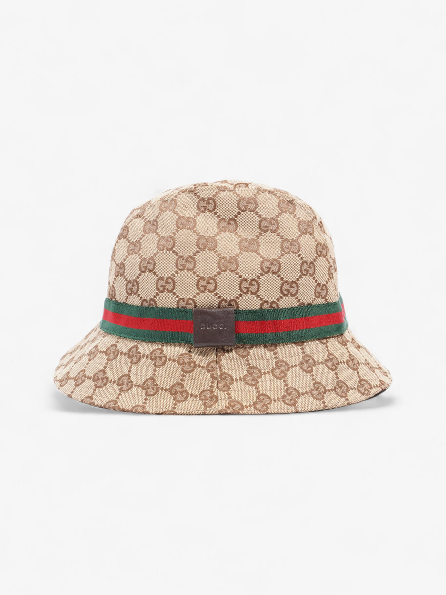 Gucci Original GG Fedora GG Supreme / Red / Green Nylon Large Image 3