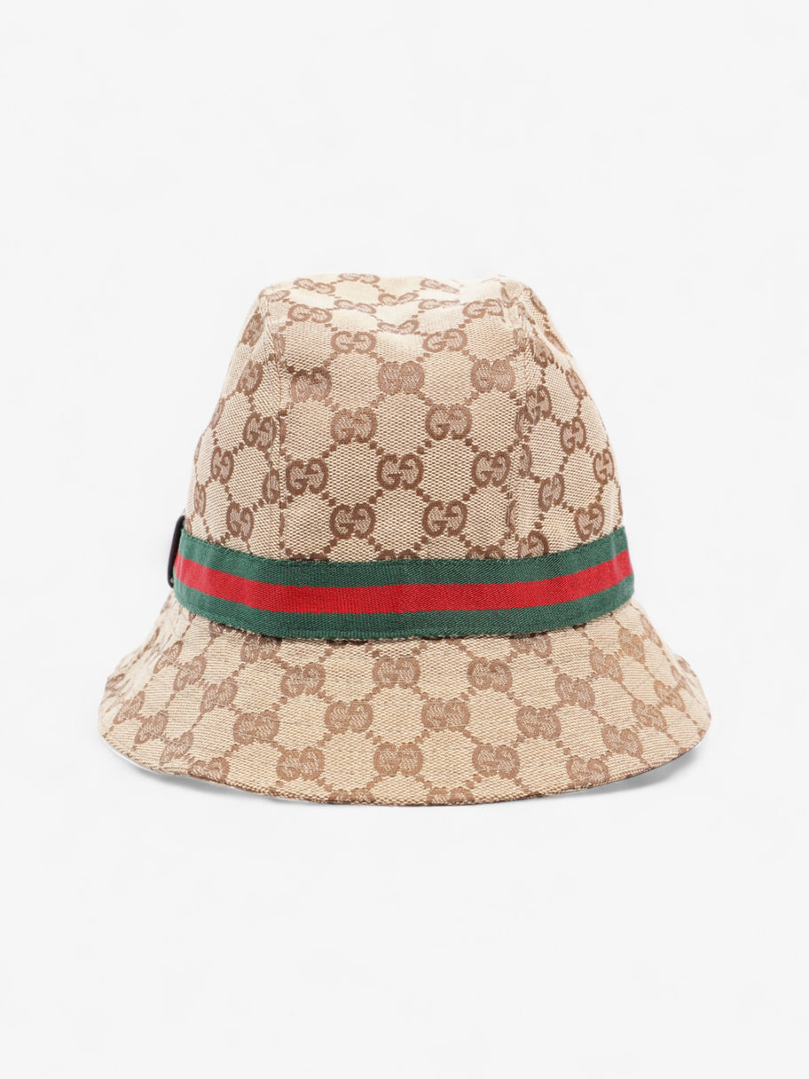 Gucci Original GG Fedora GG Supreme / Red / Green Nylon Large Image 4