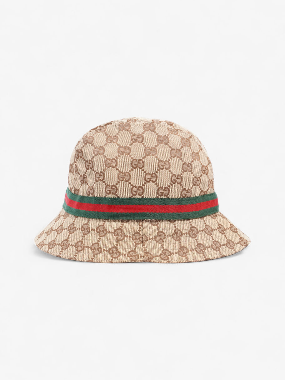 Gucci Original GG Fedora GG Supreme / Red / Green Nylon Large Image 5