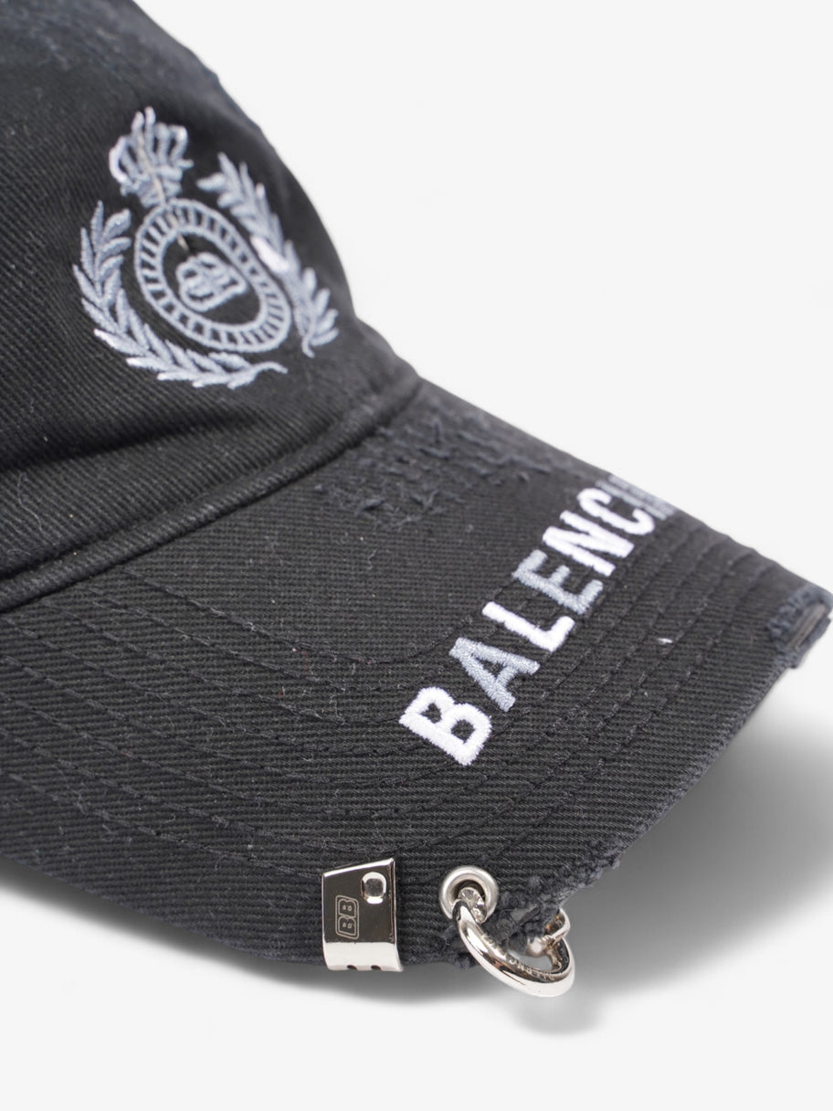 Balenciaga BB Destroyed Piercing Cap Black Cotton Medium Image 3