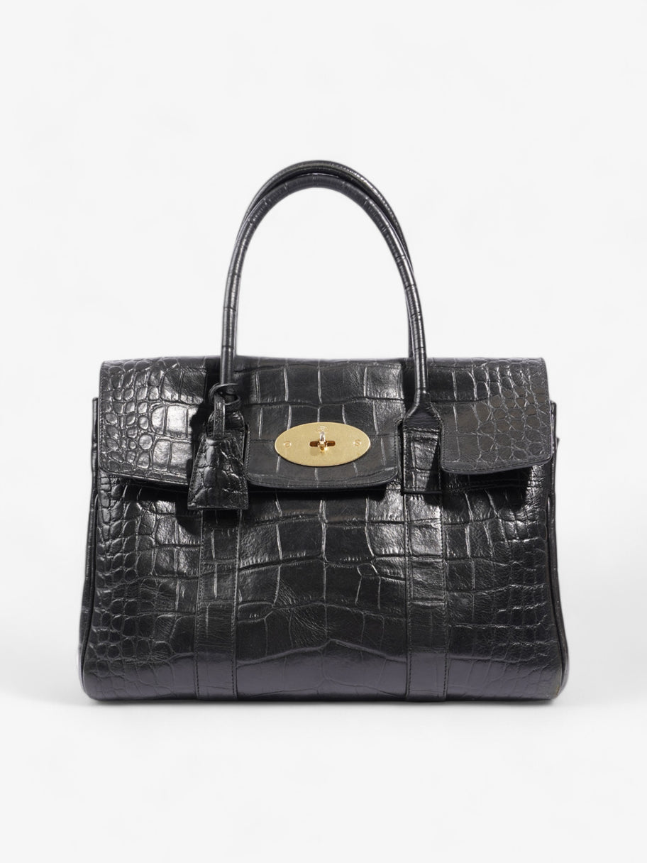 Mulberry Bayswater Black Grained Leather Image 1