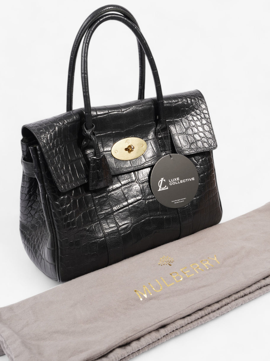 Mulberry Bayswater Black Grained Leather Image 9