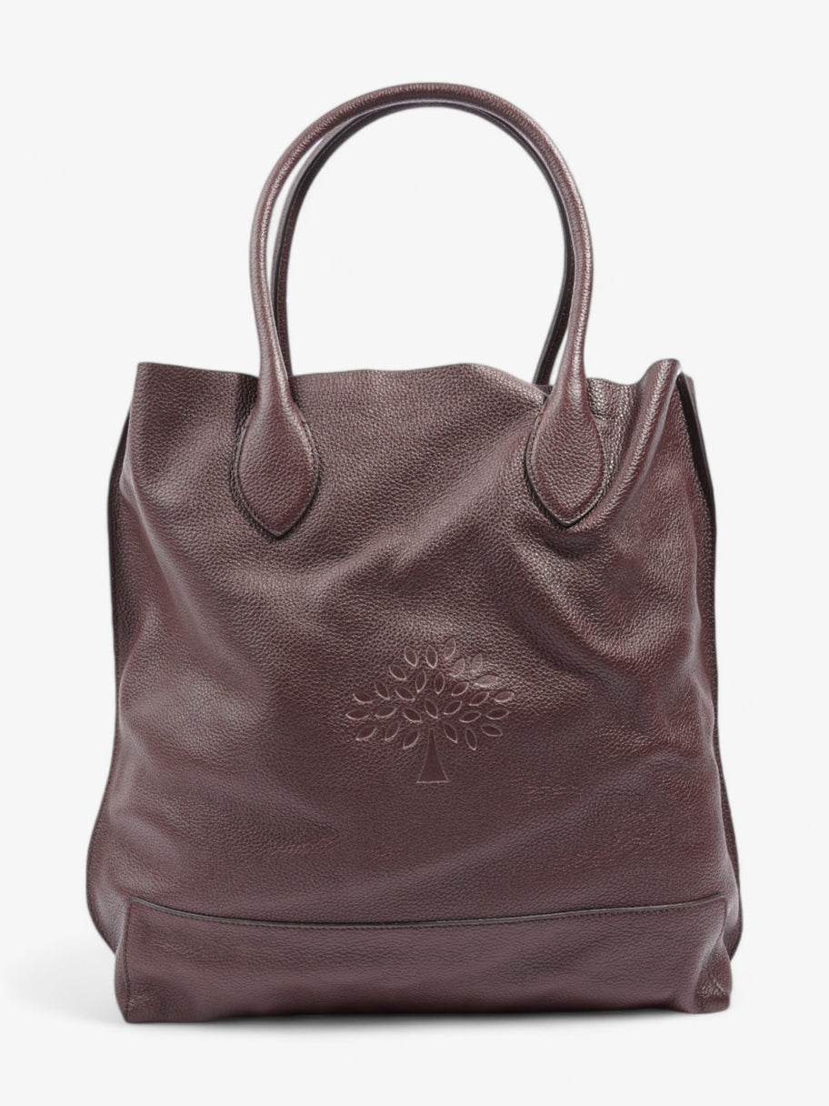 Mulberry Blossom Tote Oxblood Grained Leather Image 1