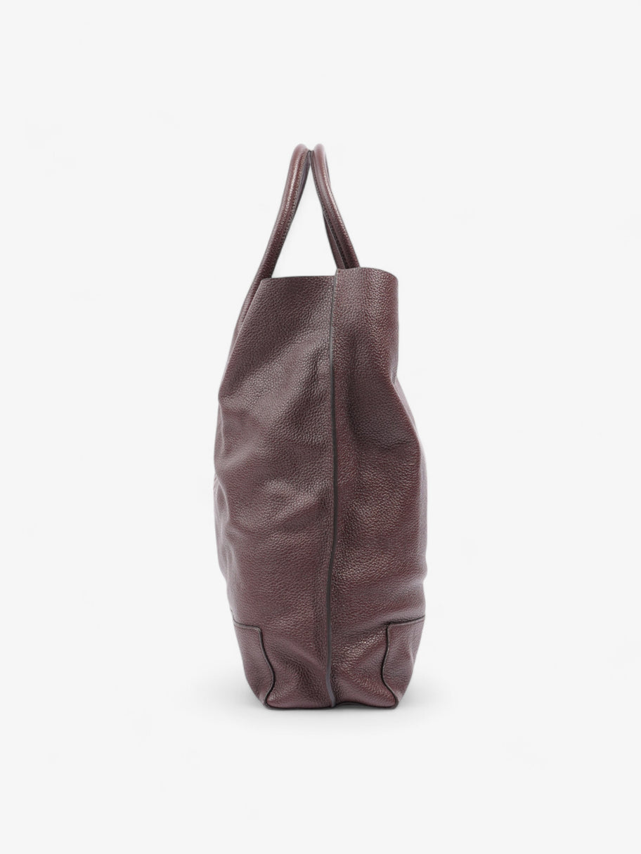 Mulberry Blossom Tote Oxblood Grained Leather Image 3