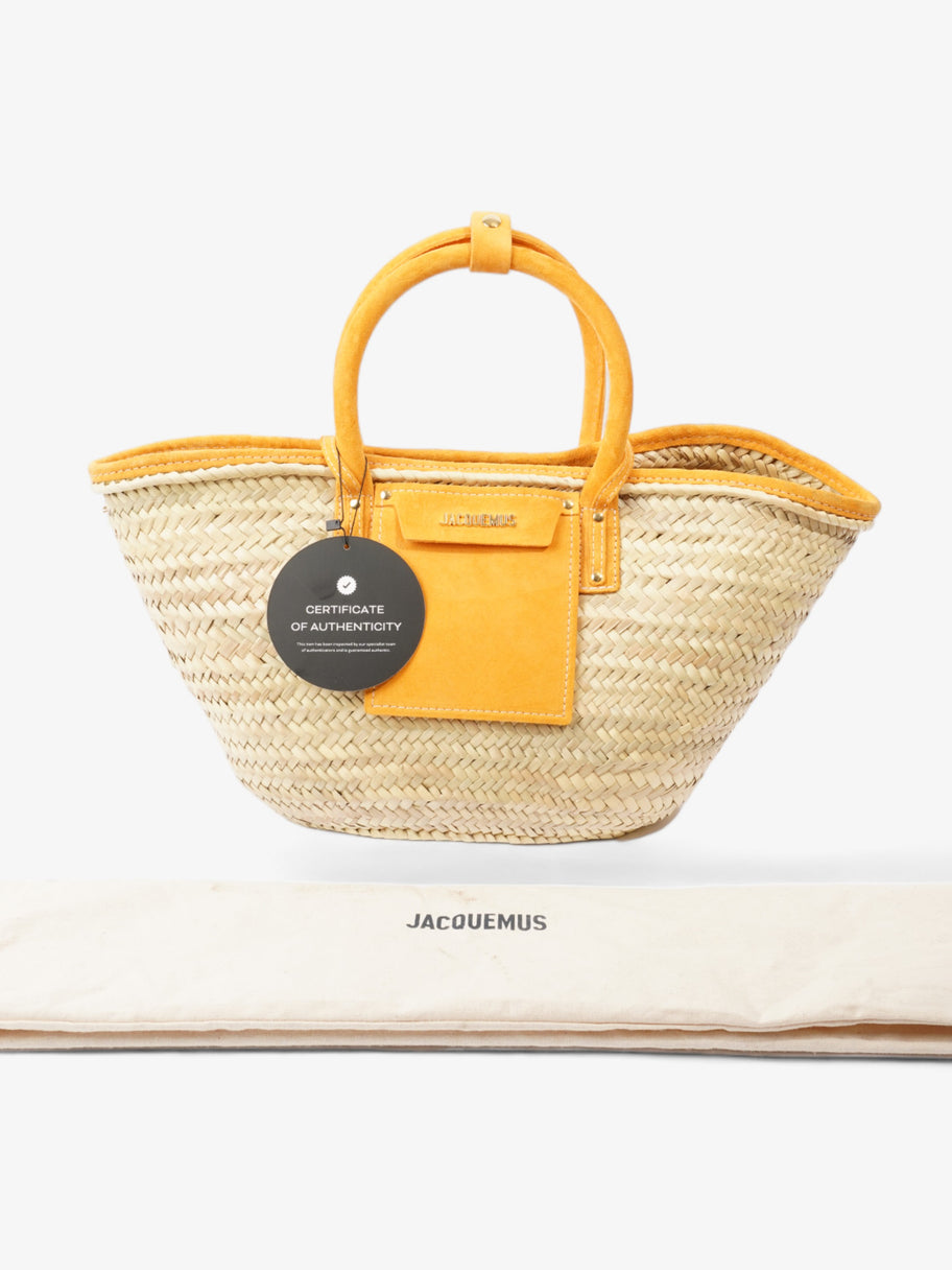 Le Panier Soleil Orange / Neutral Raffia Image 9