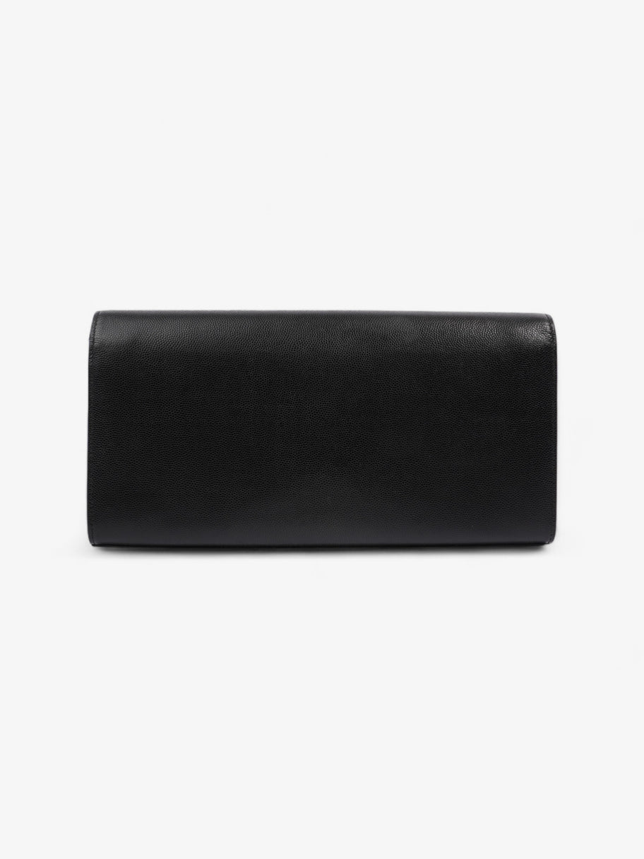 Saint Laurent Cassandre Clutch Black Leather Image 3