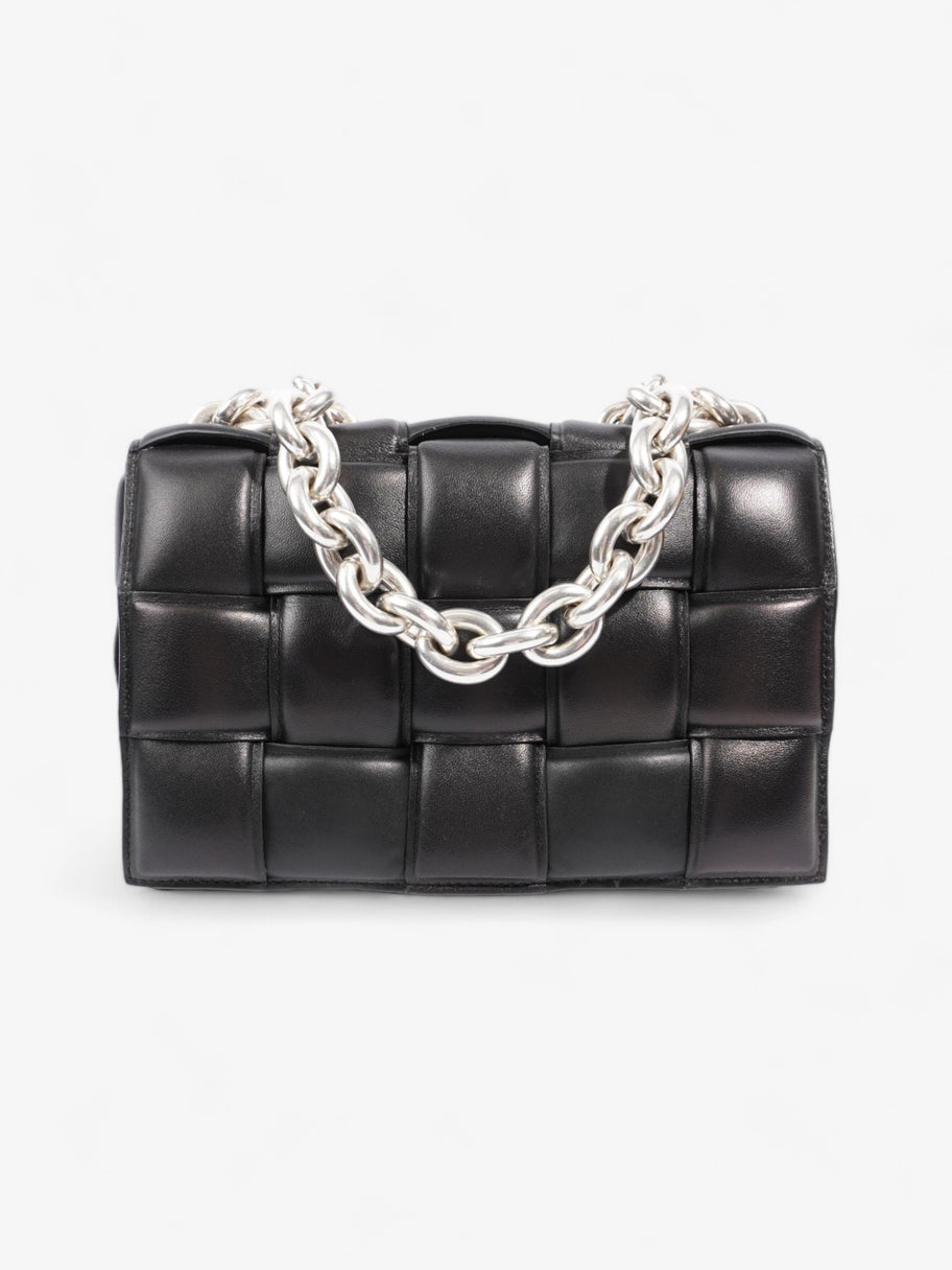 Bottega Veneta Padded Cassette Chain satchel Black Intrecciato Leather Image 1