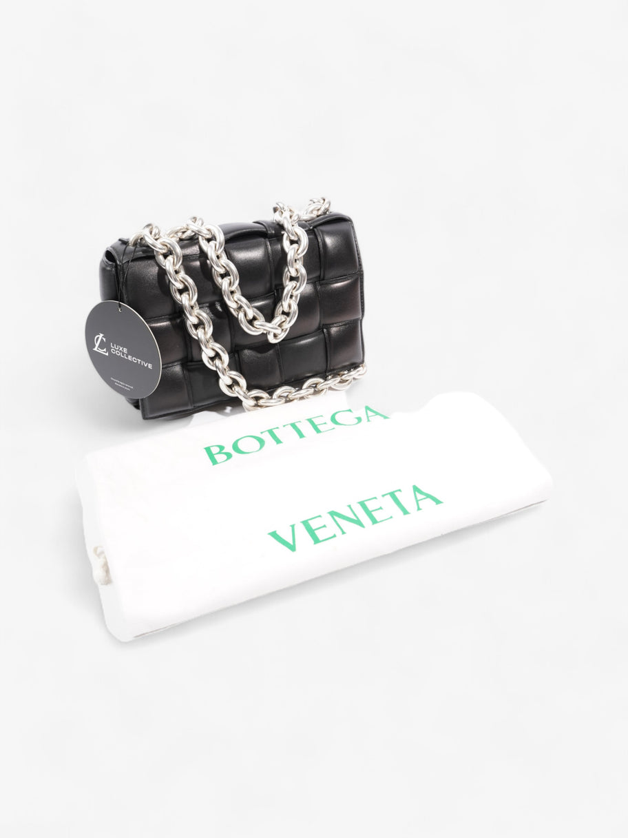 Bottega Veneta Padded Cassette Chain satchel Black Intrecciato Leather Image 9