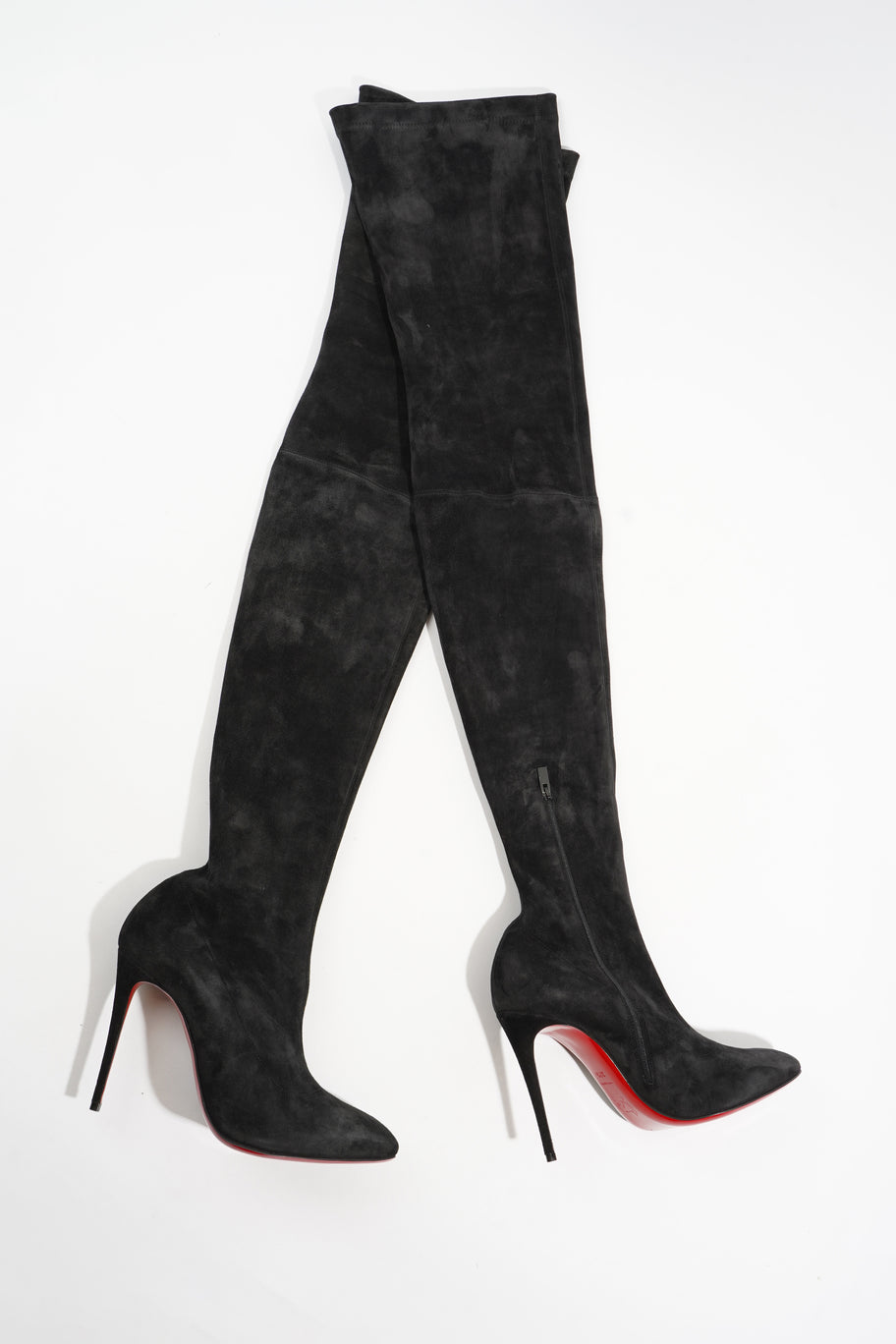 Christian Louboutin Elouix 100 Black Velvet EU 37.5 UK 4.5 Image 2