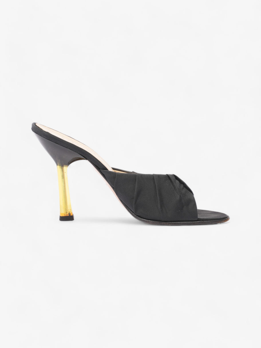 Prada Pump 100 Black Satin EU 37 UK 4 Image 4