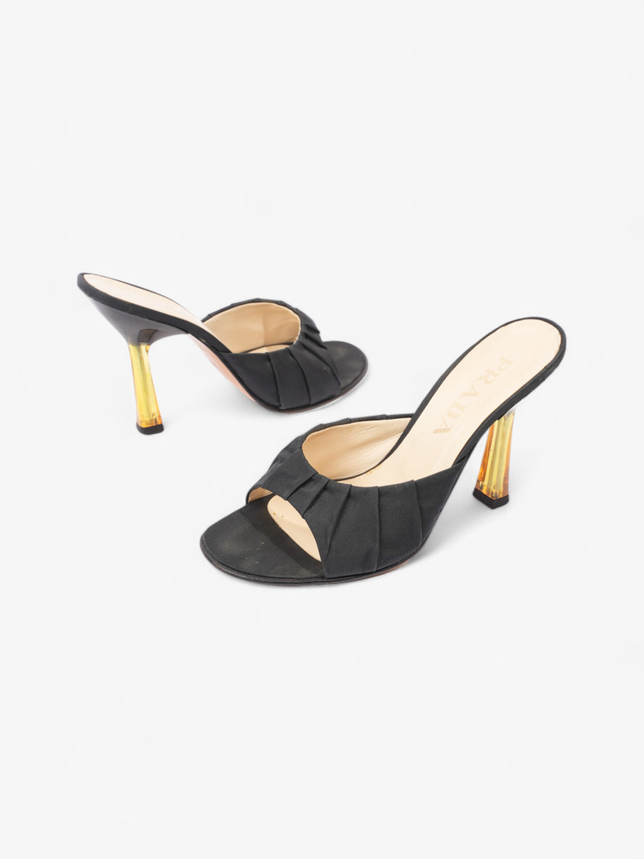 Prada Pump 100 Black Satin EU 37 UK 4 Image 9