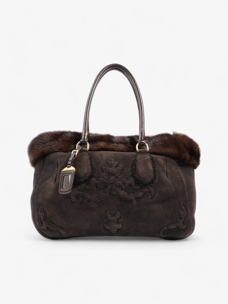  Prada Shearling Bag Brown Shearling