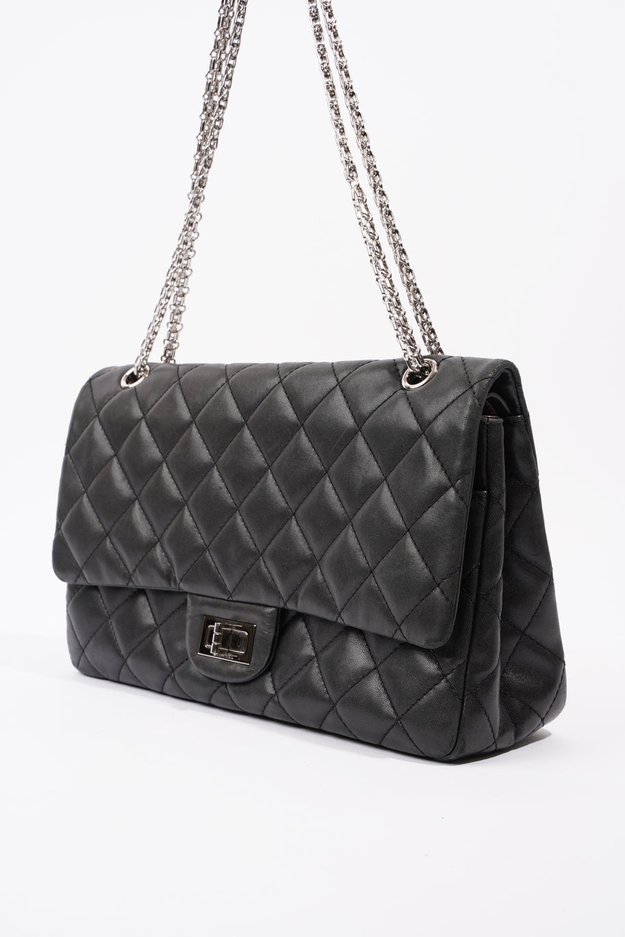 Chanel 2.55 Reissue Flap Black Calfskin Leather Image 15