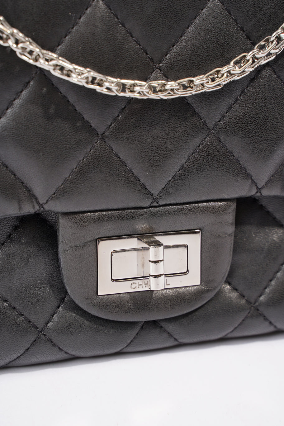 Chanel 2.55 Reissue Flap Black Calfskin Leather Image 3