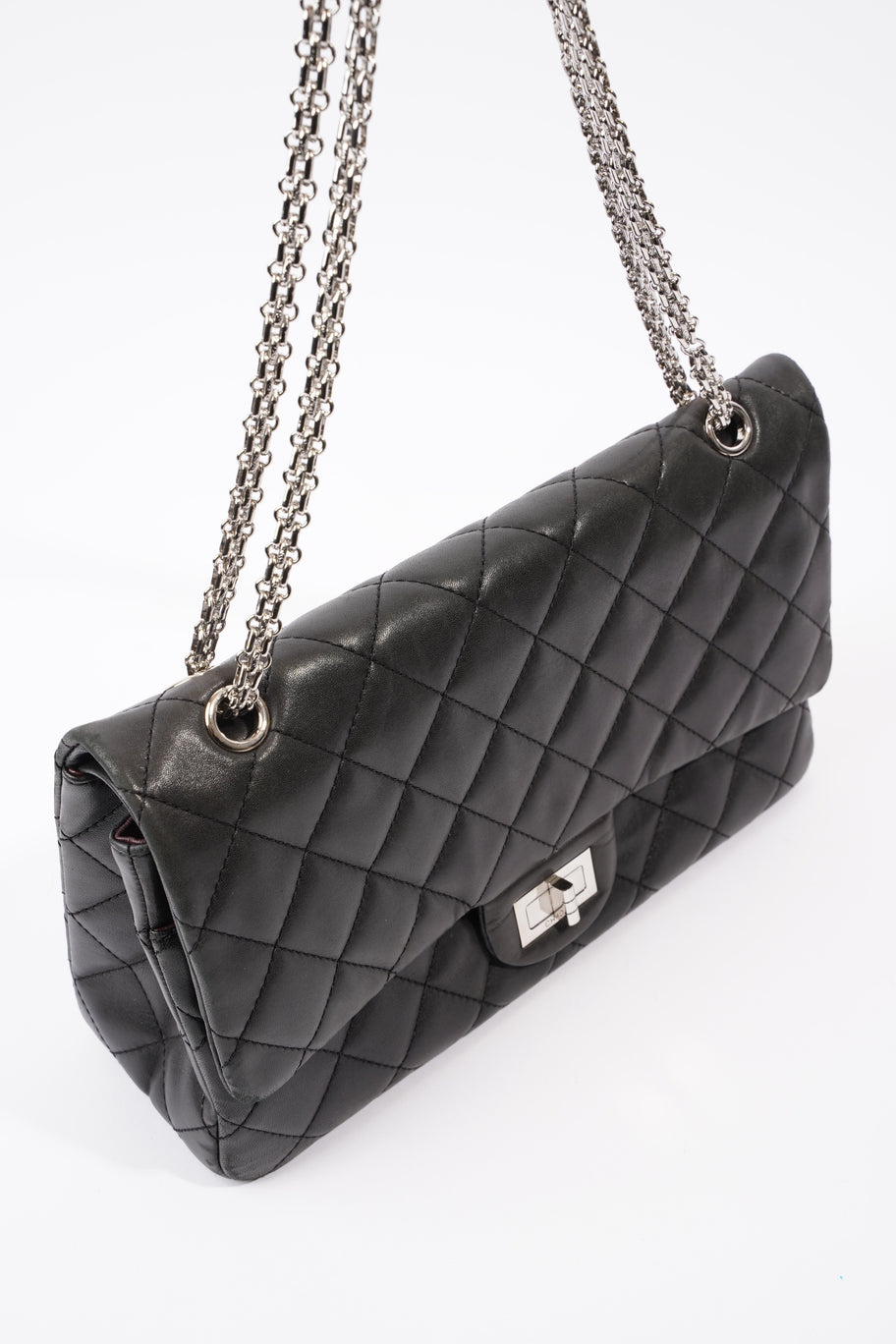 Chanel 2.55 Reissue Flap Black Calfskin Leather Image 8