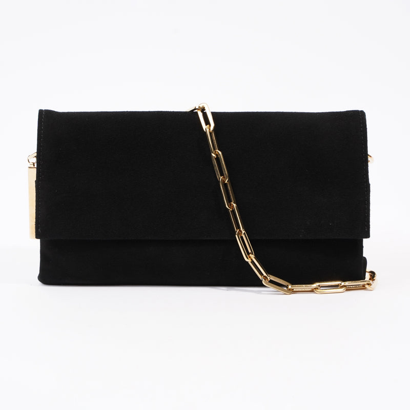  Gucci Flap Chain Black Velvet