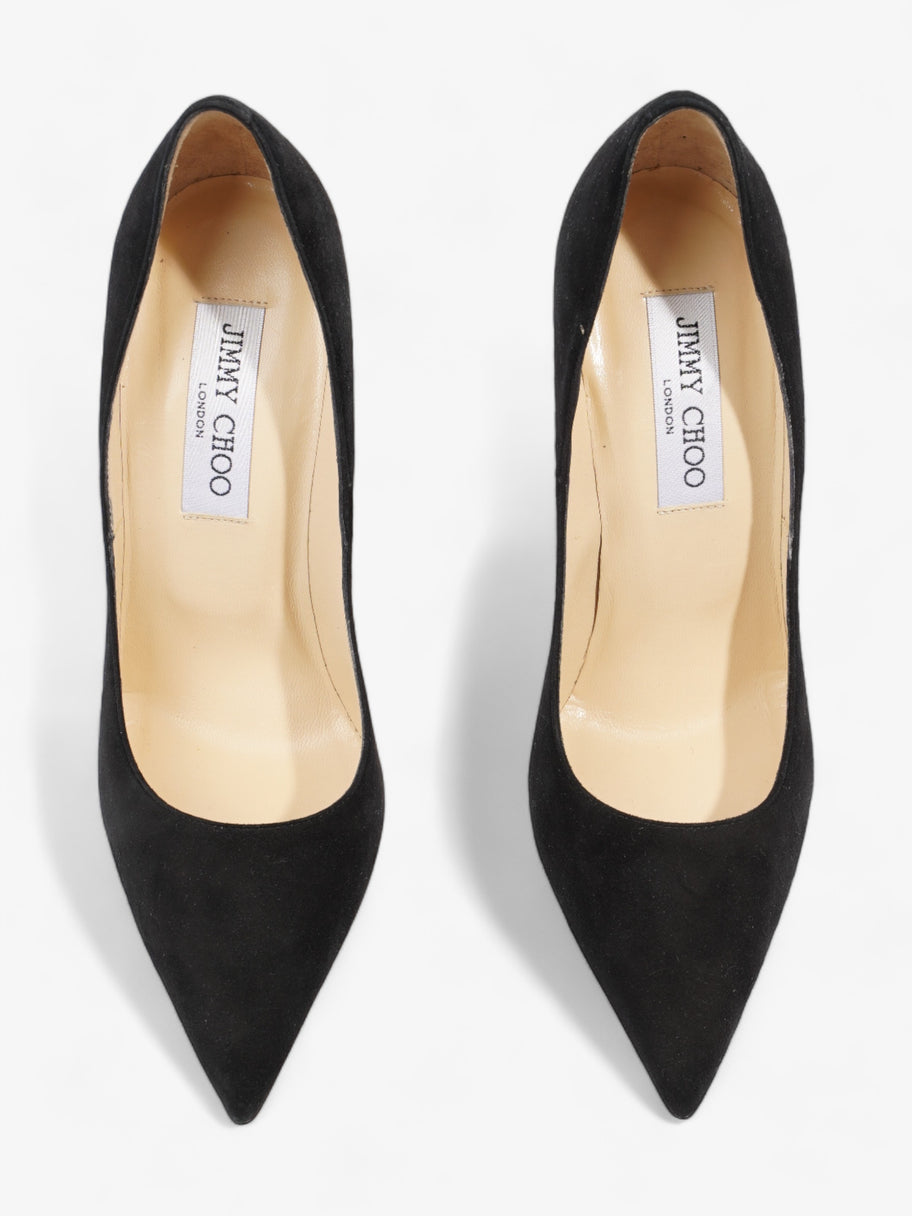 Jimmy Choo Anouk Pointed Toe Pumps 80mm Black Suede EU 36.5 UK 3.5 Image 8