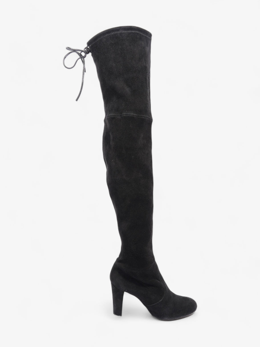 Stuart Weitzman Over The Knee Boots 95mm Black Suede EU 36.5 UK 4.5 Image 1