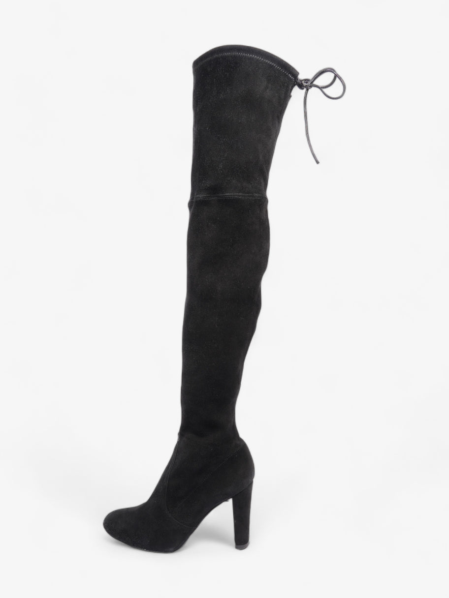 Stuart Weitzman Over The Knee Boots 95mm Black Suede EU 36.5 UK 4.5 Image 4