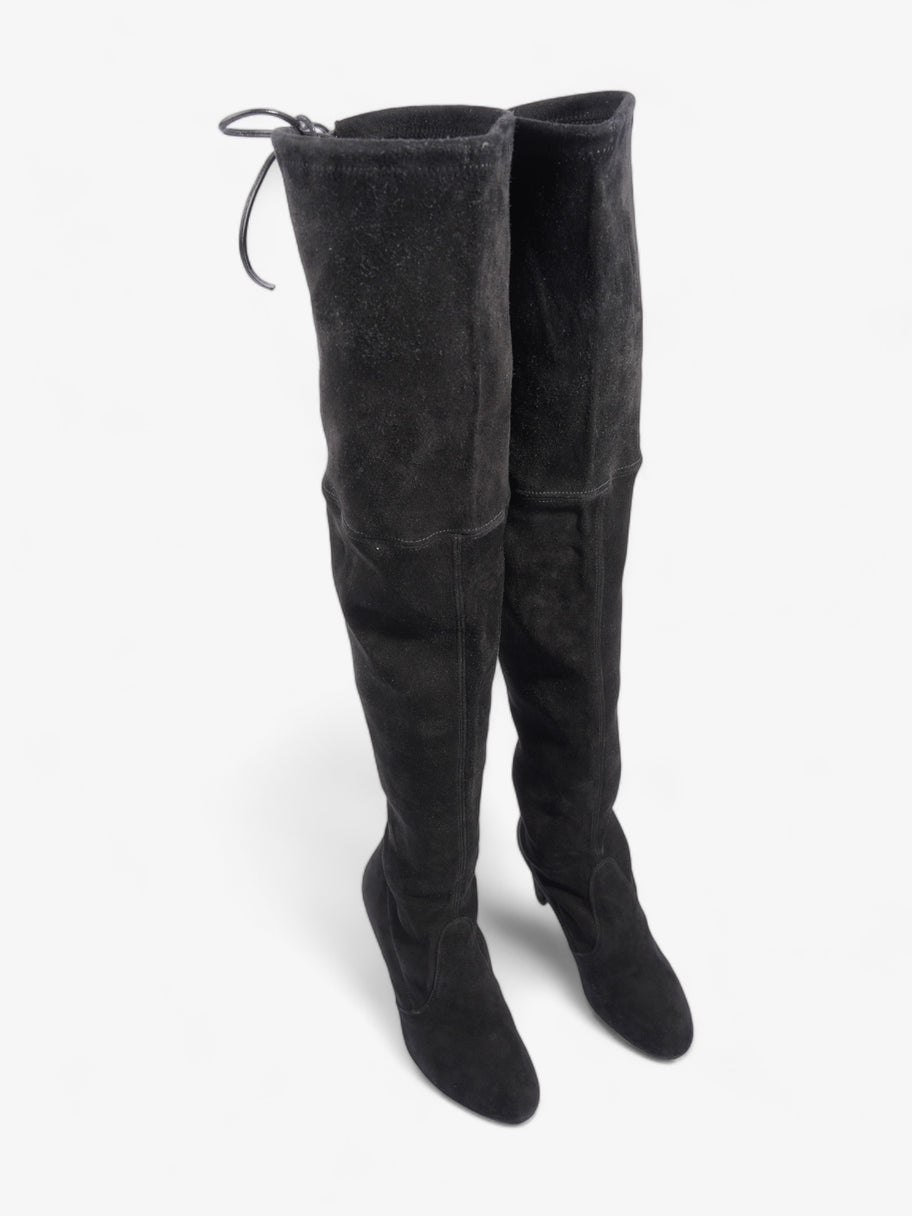 Stuart Weitzman Over The Knee Boots 95mm Black Suede EU 36.5 UK 4.5 Image 7