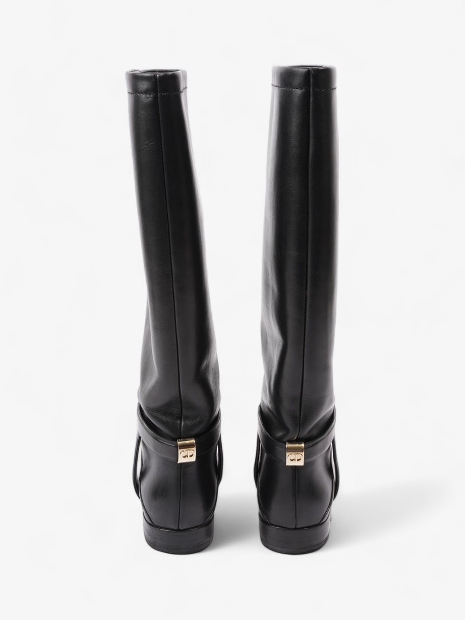 Christian Dior Riding Boots Black Leather EU 37 UK 4 Image 6