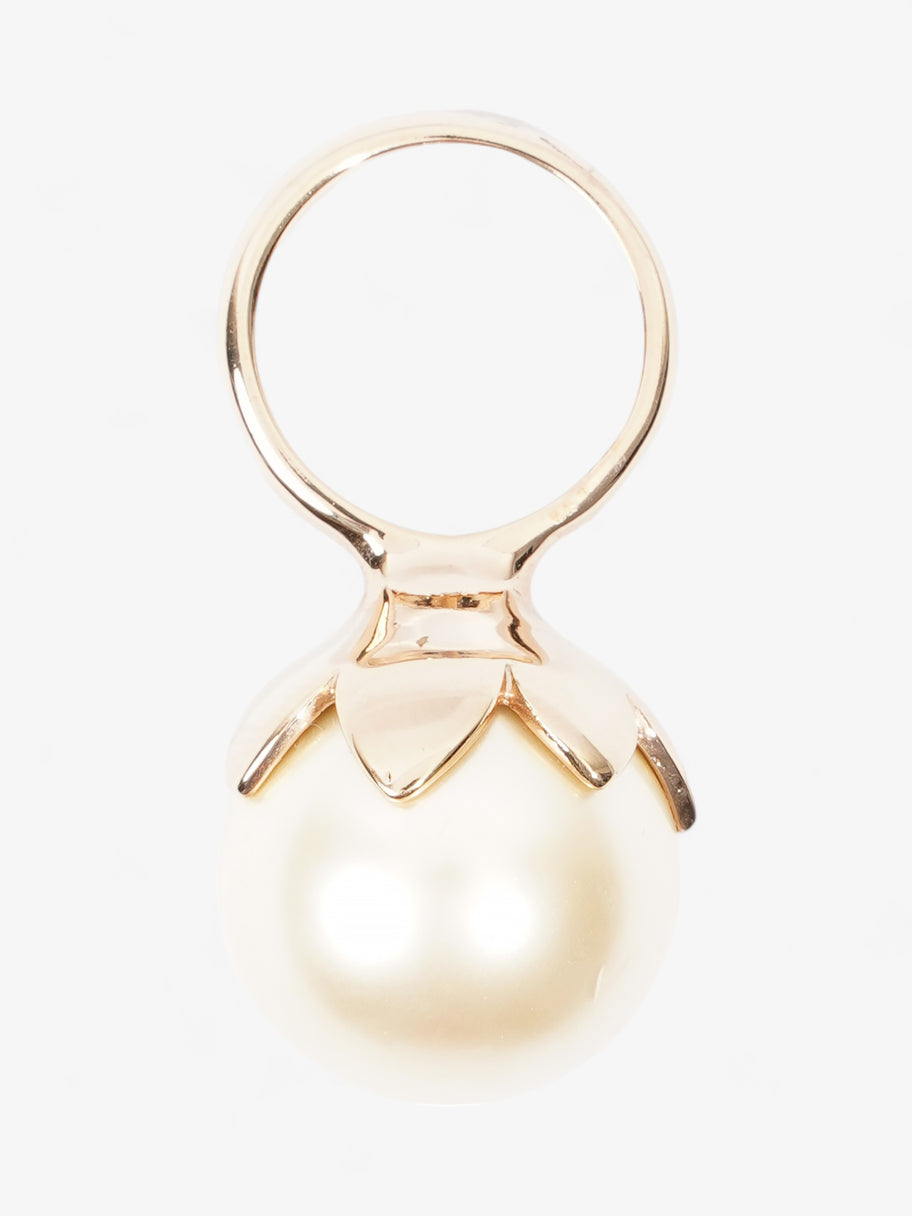 Faux Pearl Ring Gold Base Metal M (Circumference - 16.56mm) Image 2