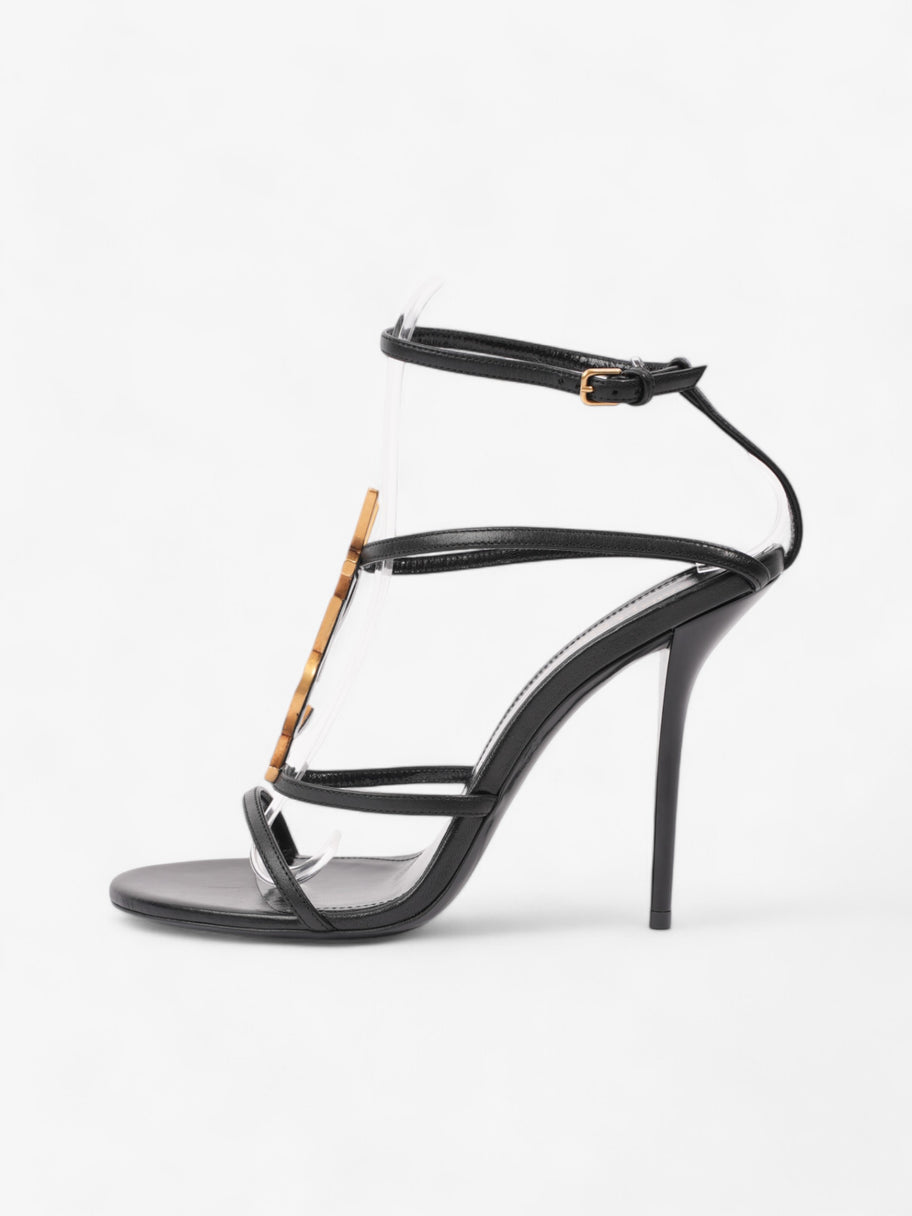 Saint Laurent Cassandre Palm Heels 110mm Black / Gold Leather EU 38.5 UK 5.5 Image 5