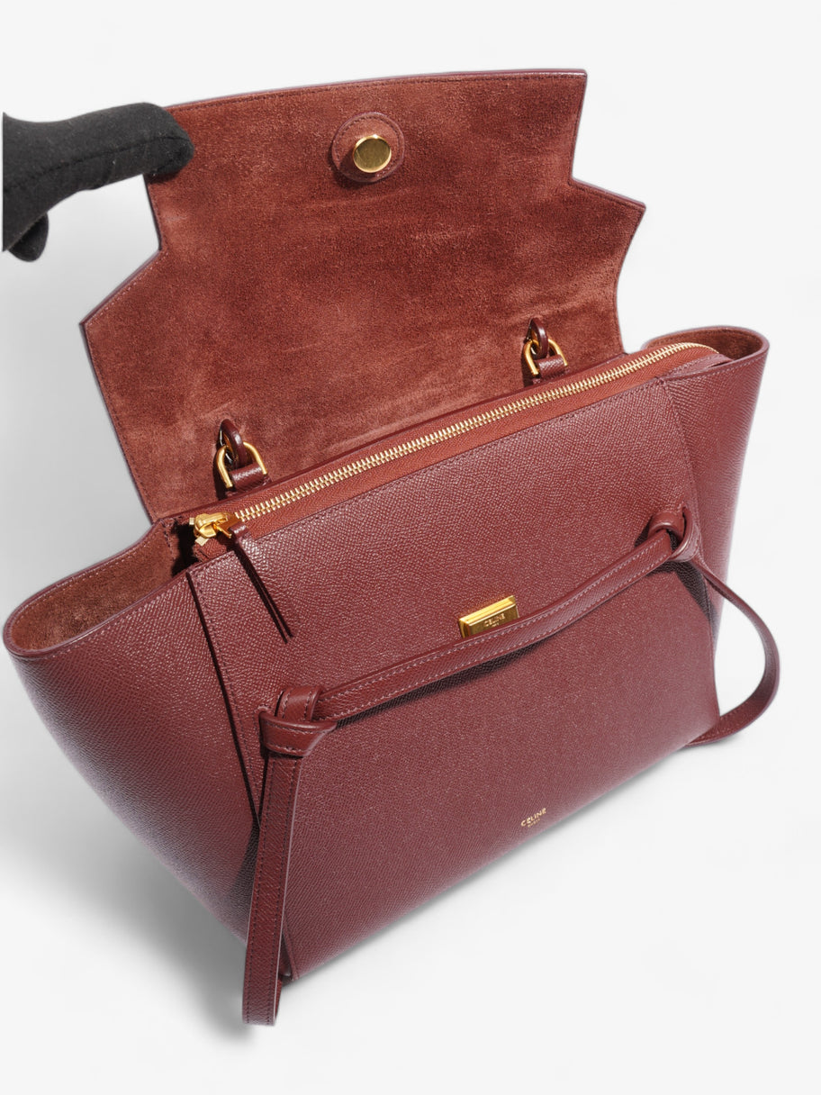 Celine Belt Bag Burgundy Grained Leather Mini Image 7