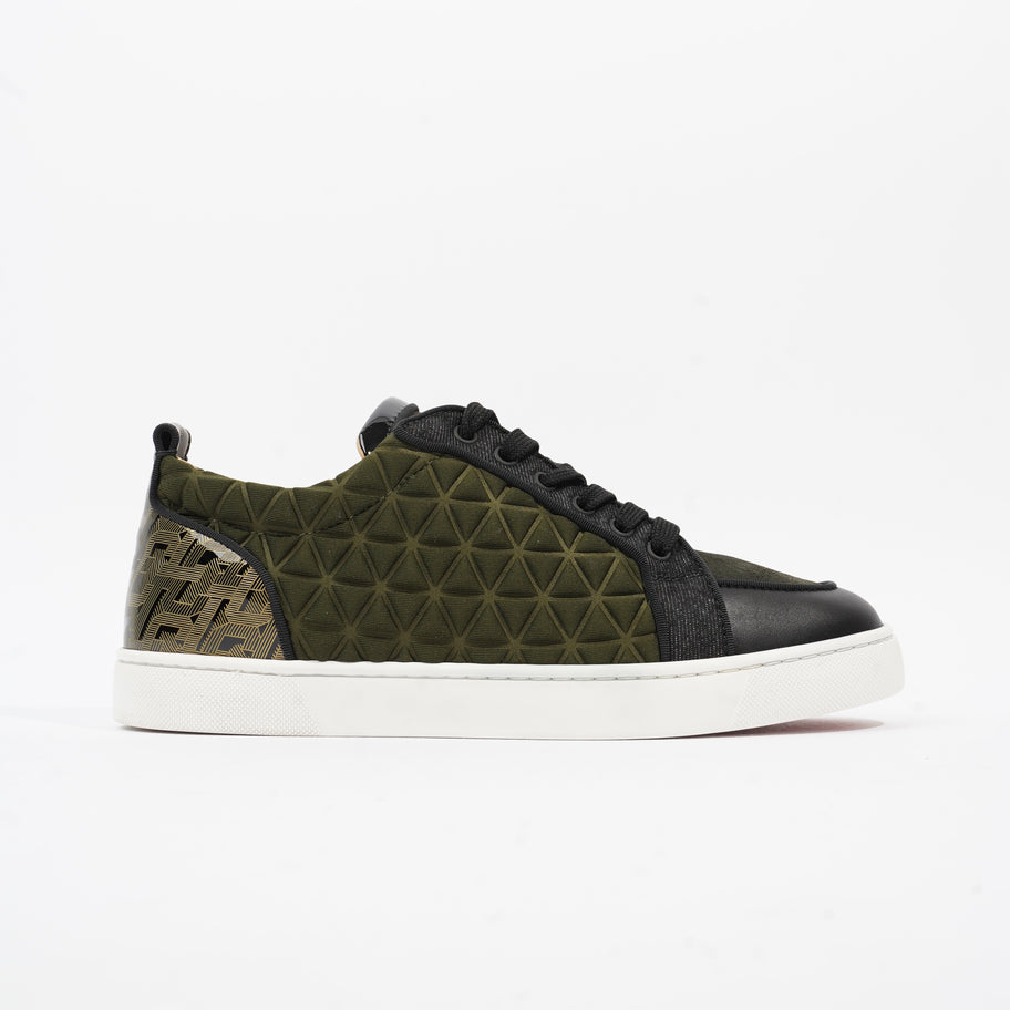 Christian Louboutin Rantulow Orlato Flat Khaki / Black Calfskin Leather EU 41.5 UK 7.5 Image 1