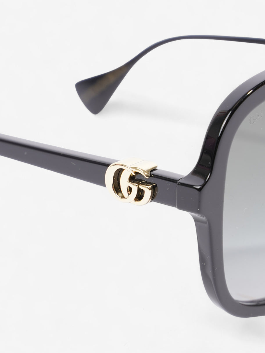 Gucci Round Sunglasses Black Acetate 145mm Image 6