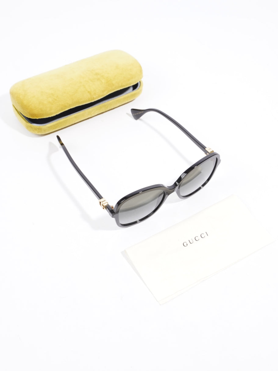 Gucci Round Sunglasses Black Acetate 145mm Image 7