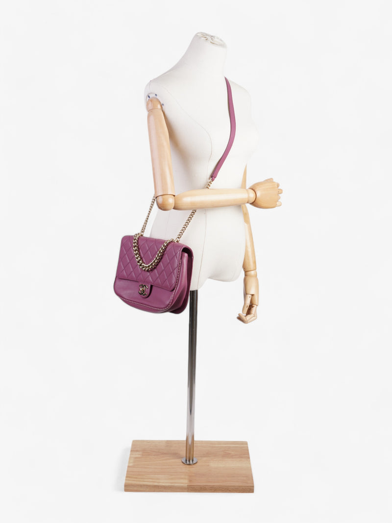  Chanel Classic Flap Bag Mauve Caviar Leather