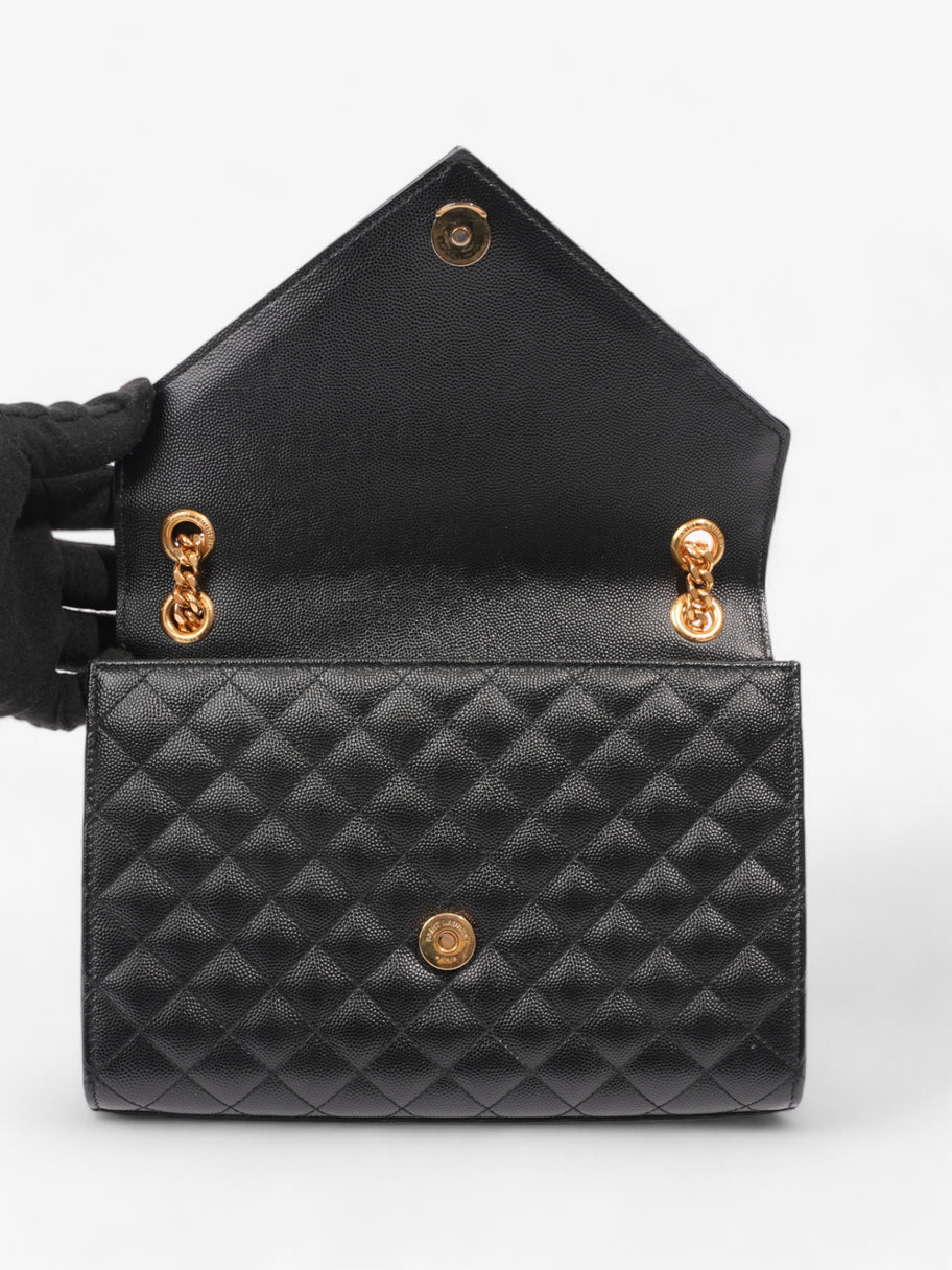 Saint Laurent Triquilt Envelope Bag Black Leather Image 8