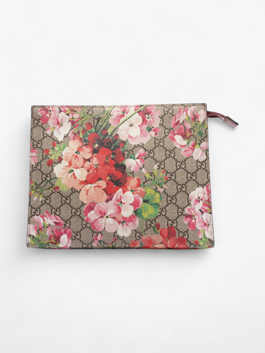 Gucci Blooms Large Pouch GG Supreme  / Antique Rose Coated Canvas Image 1