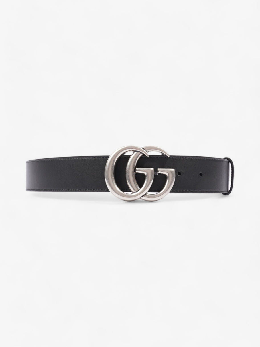 GG Marmont Wide Belt Black Leather 95cm 38mm Image 1