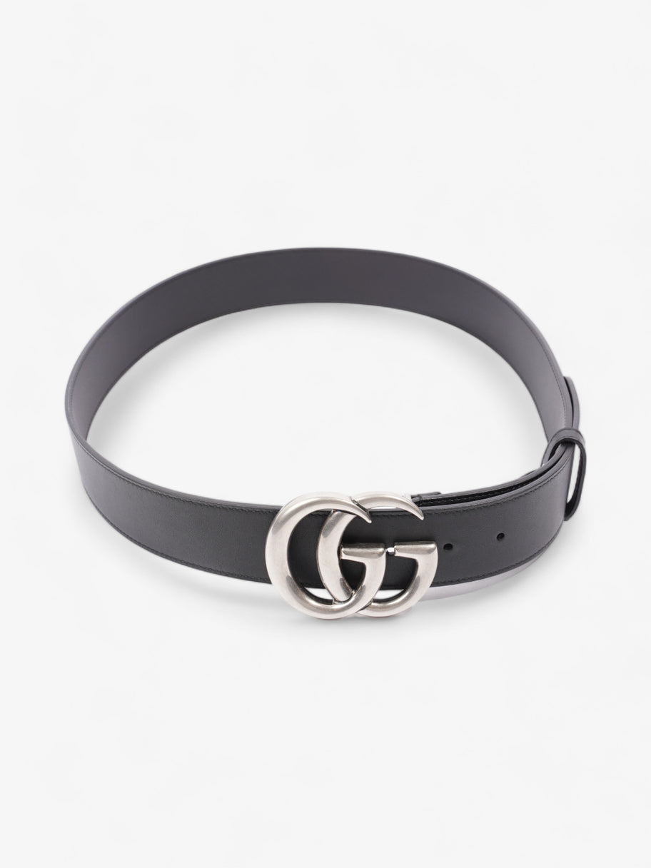 GG Marmont Wide Belt Black Leather 95cm 38mm Image 2