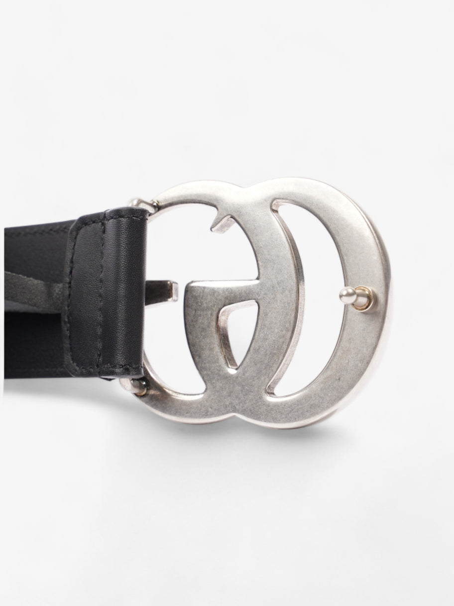 GG Marmont Wide Belt Black Leather 95cm 38mm Image 4