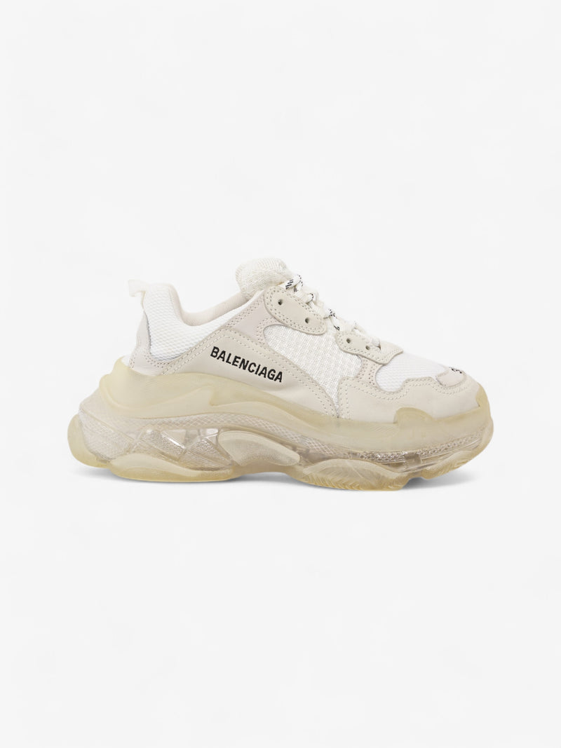  Balenciaga Triple S Clear Sole White Mesh EU 38 UK 5