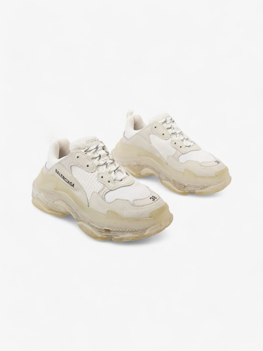 Balenciaga Triple S Clear Sole White Mesh EU 38 UK 5 Image 2