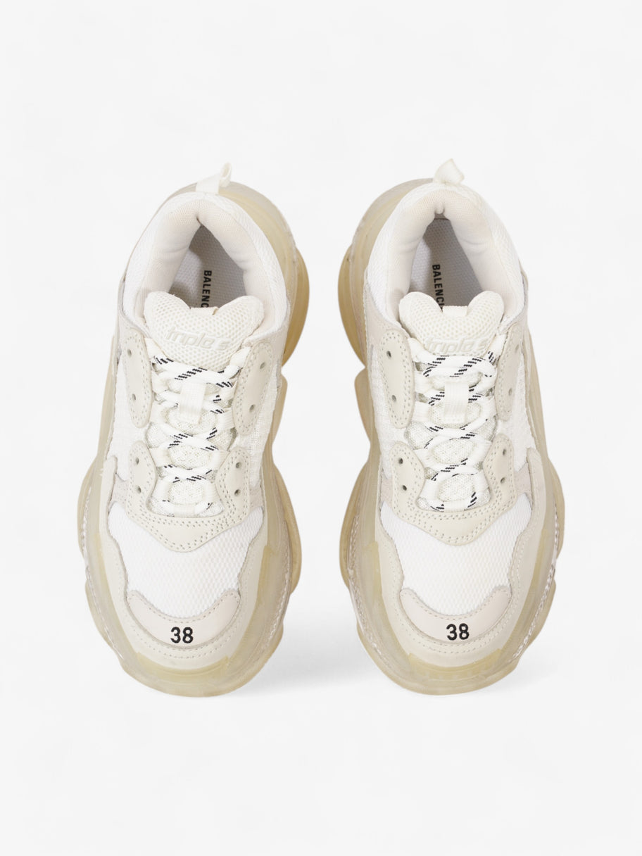 Balenciaga Triple S Clear Sole White Mesh EU 38 UK 5 Image 8