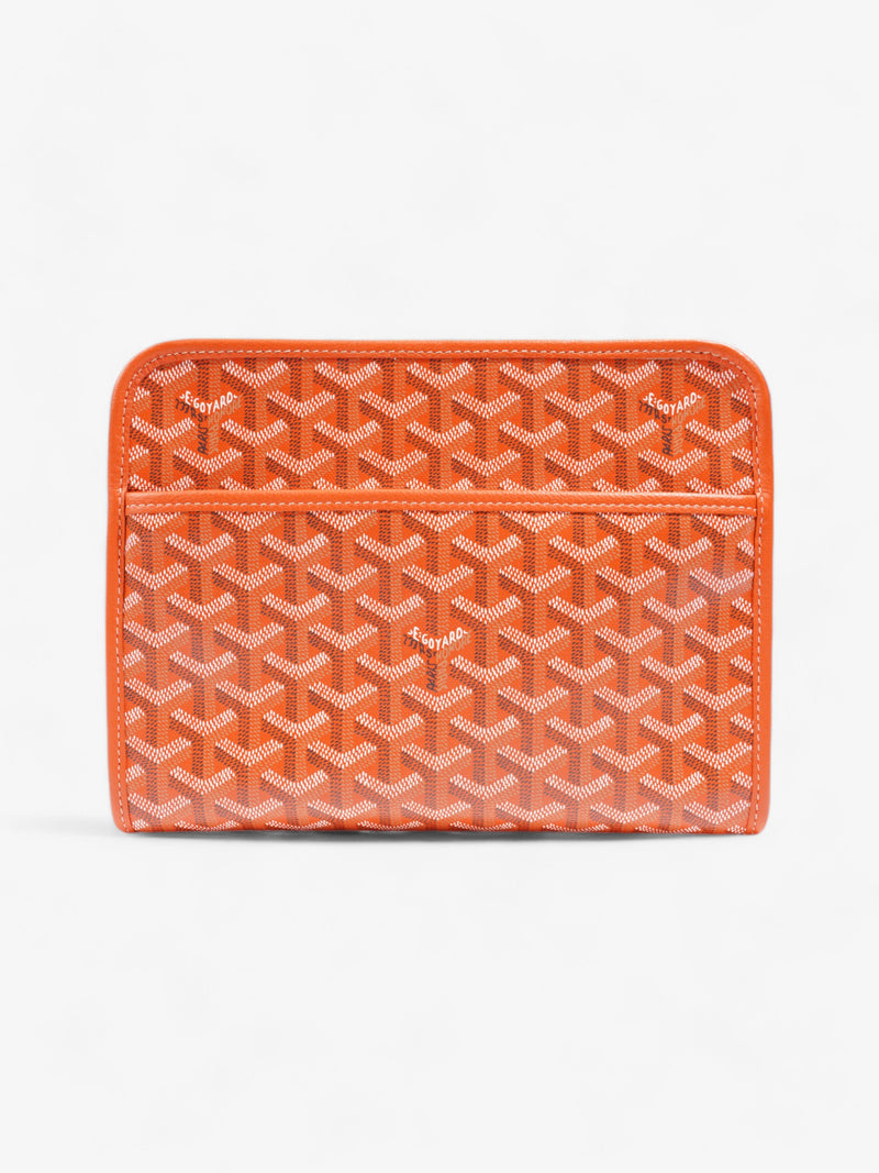  Goyard Jouvence Pouch Orange Goyardine Coated Canvas MM