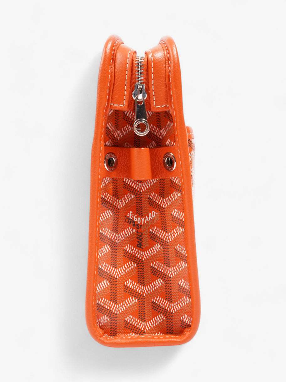 Goyard Jouvence Pouch Orange Goyardine Coated Canvas MM Image 5