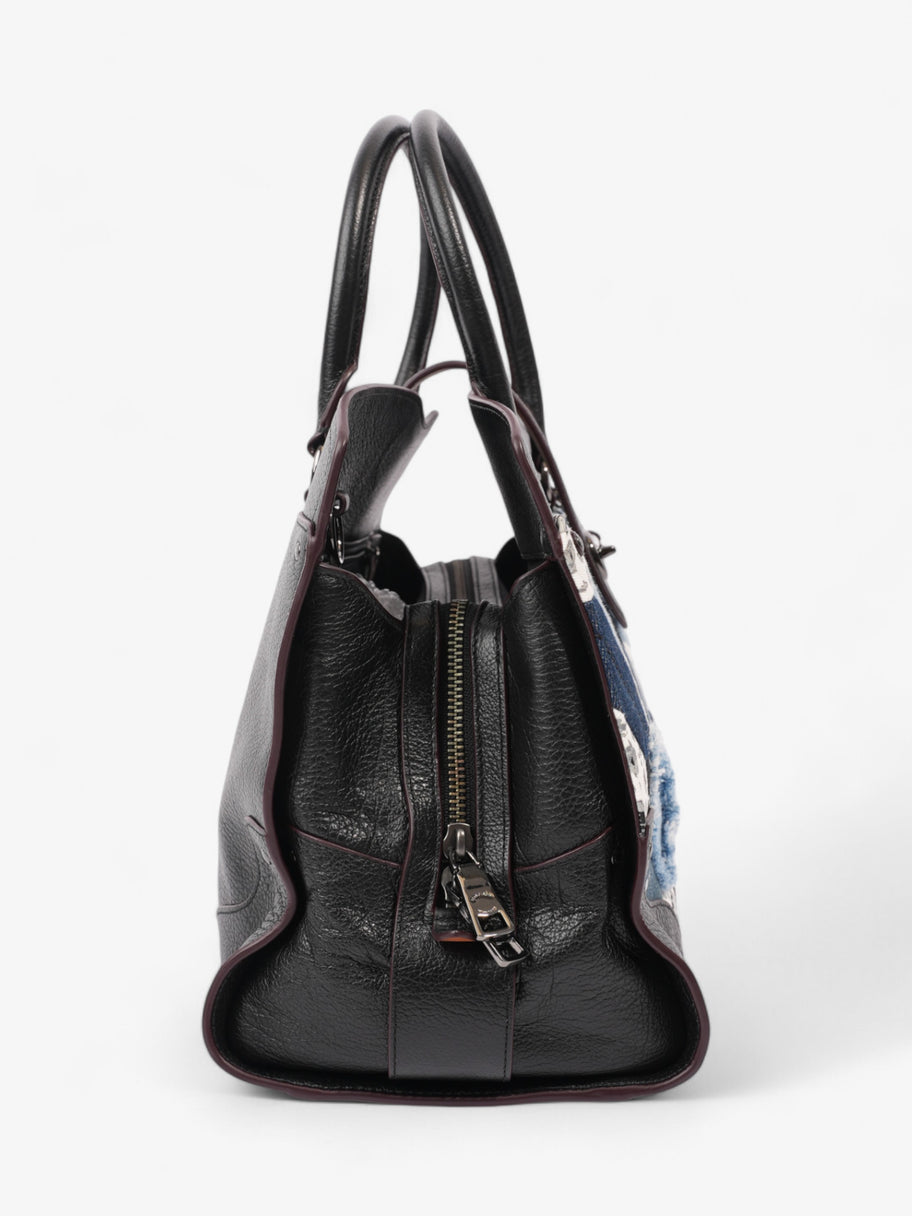 Coach Mercer Satchel Black / Blue Denim Image 5