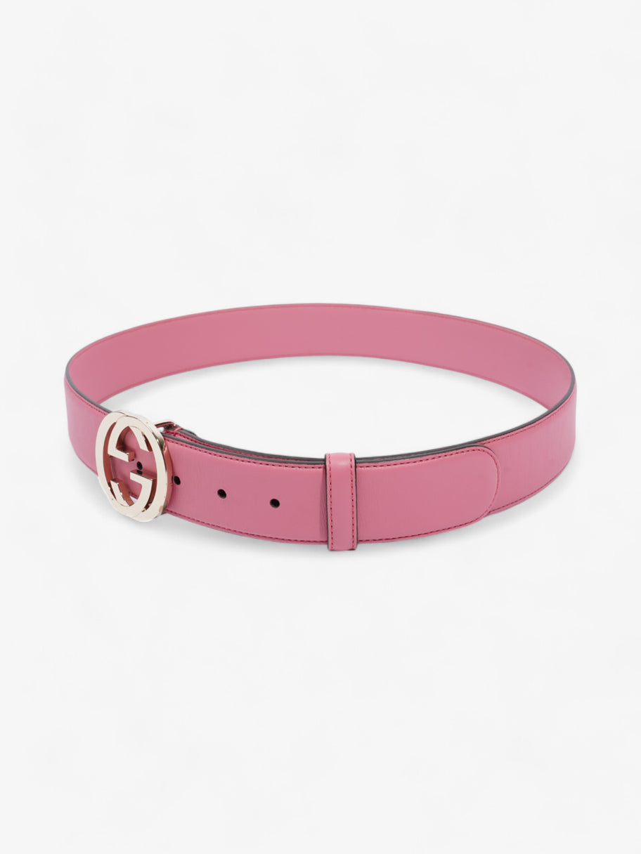 Gucci Interlocking G Belt Pink Leather 85cm / 34