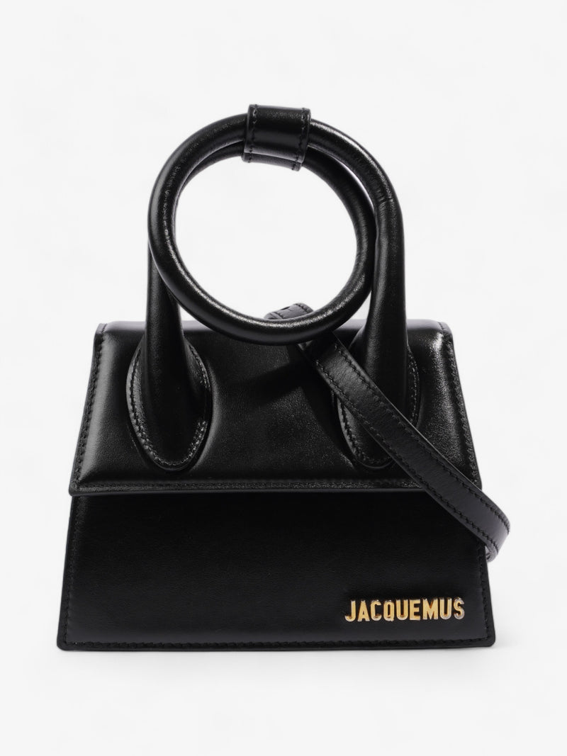  Jacquemus Le Chiquito Noeud Black Leather