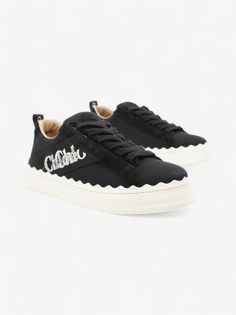  Chloe Lauren Black / Silver / White Canvas EU 38 UK 5