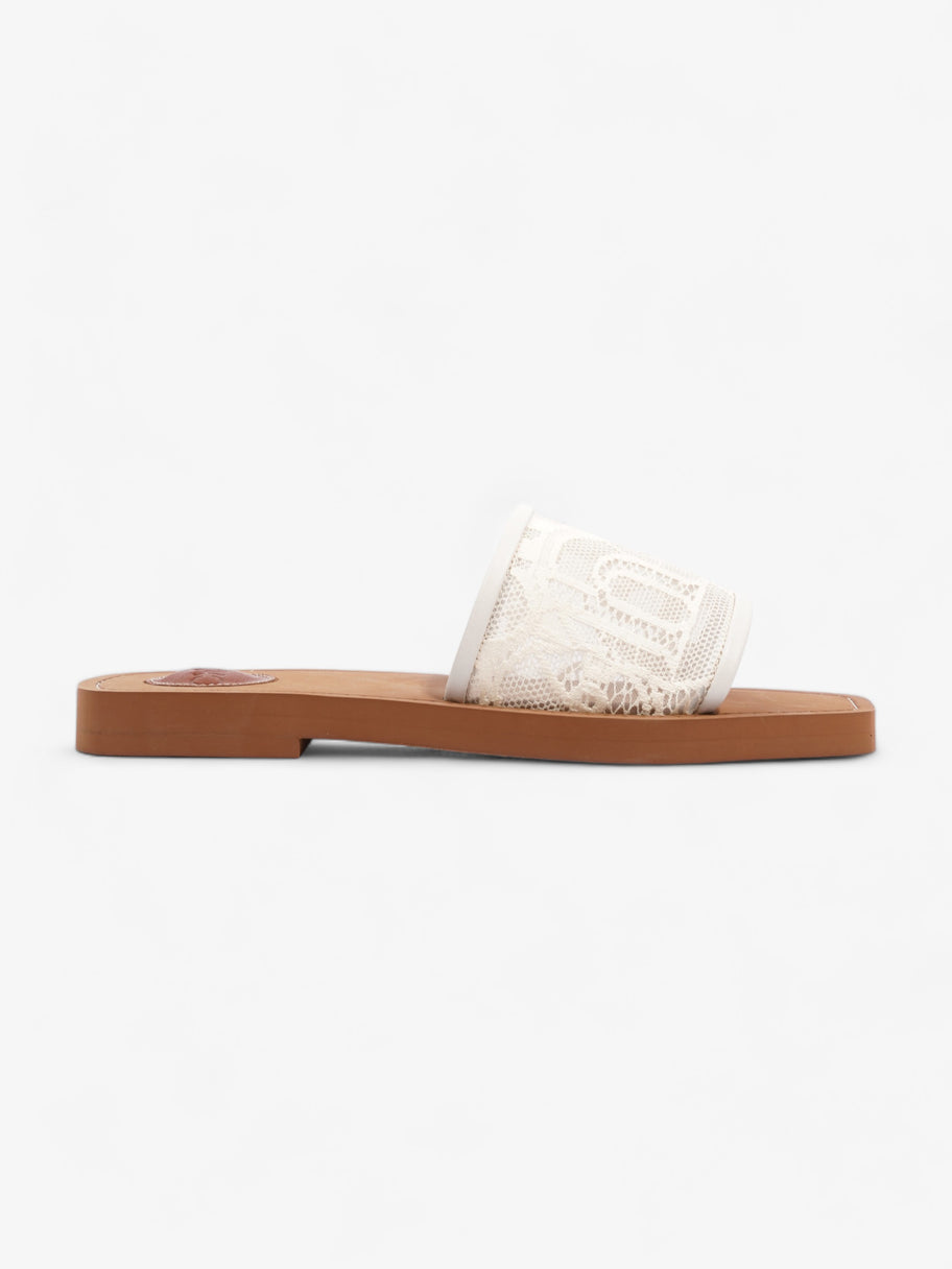 Woody Sandals White Lace EU 37 UK 4 Image 1