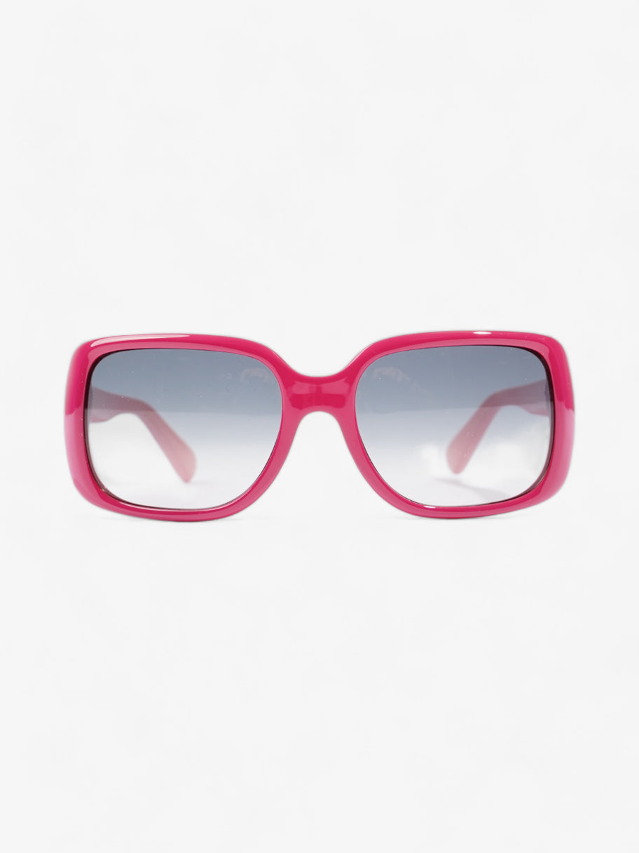 Rectangle-Frame Sunglasses  Fuschia / Light Pink Acetate 135mm Image 1