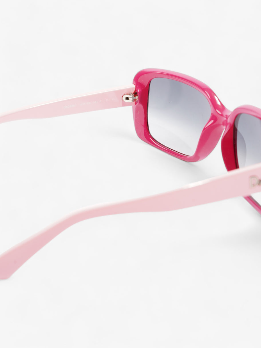 Rectangle-Frame Sunglasses  Fuschia / Light Pink Acetate 135mm Image 5